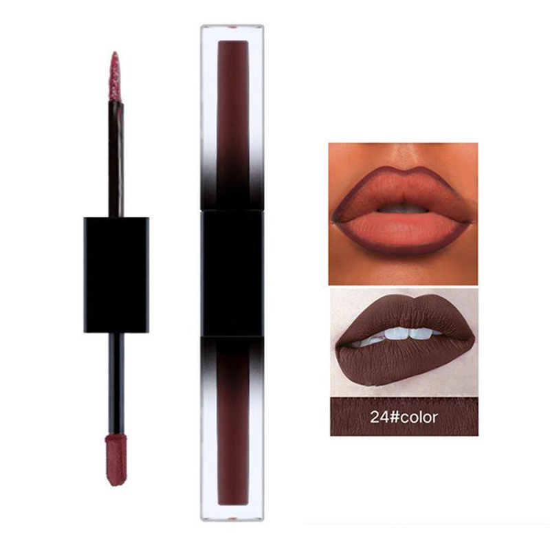 Multicolor Double Head Matte Lip Liner Lip Gloss Vendor
