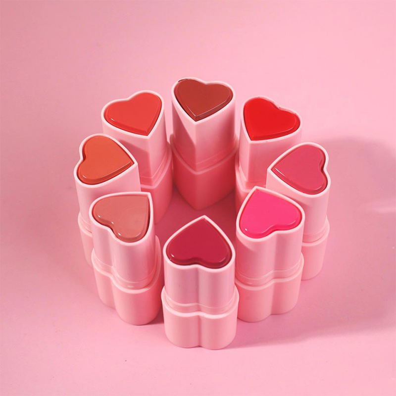 Beauty Makeup & Tools Face Blush Høykvalitets Blush med logo Blusher Stick Heart Shape Blush