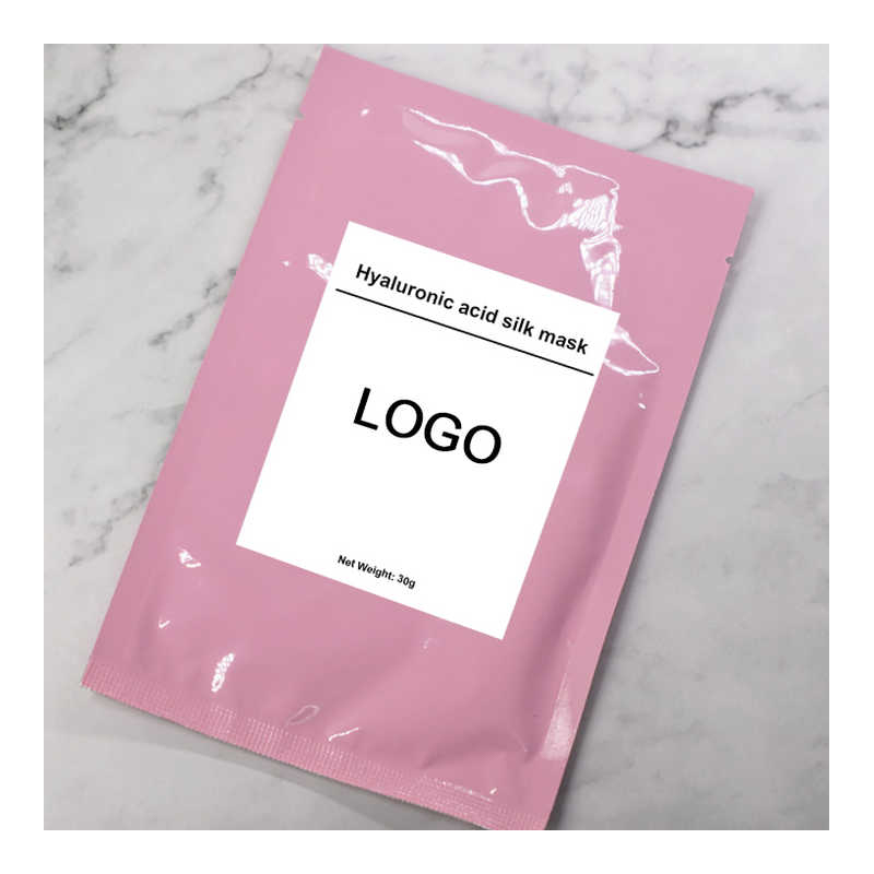 35 g ansiktsark Organisk fuktighetsgivende hyaluronsyre ansiktsmaske i silke