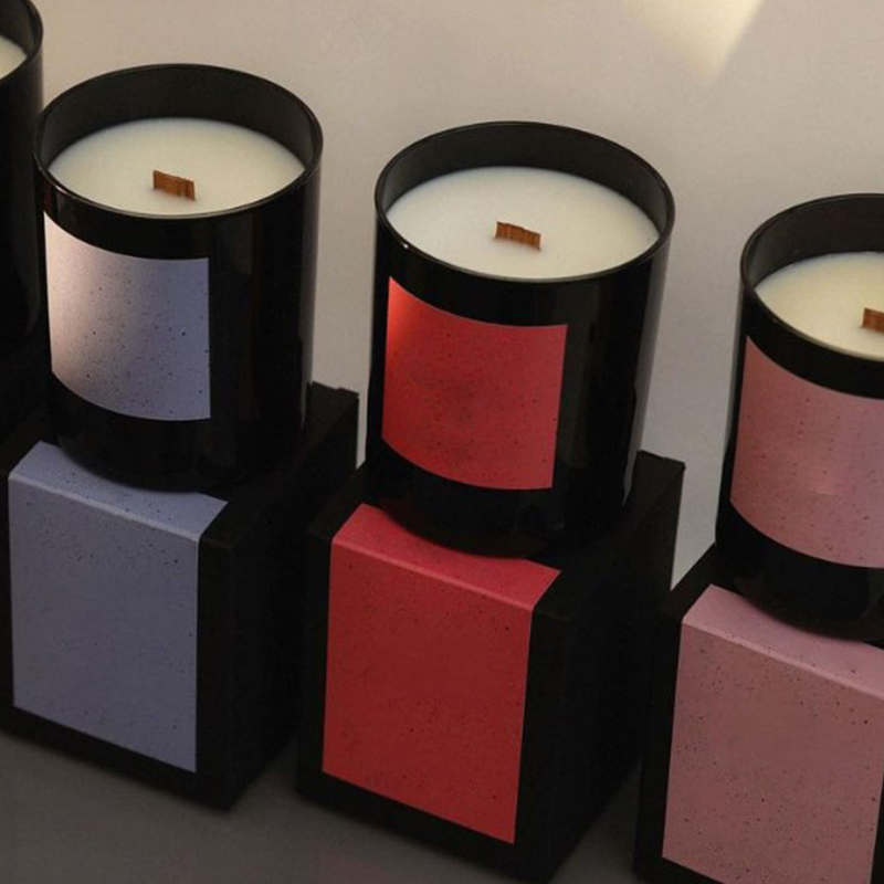 220 g tykkbunnet kopp Miljøvennlig røykfri trekjerne Eksklusiv gaveeske Planteeterisk olje Soyavoks duftlys