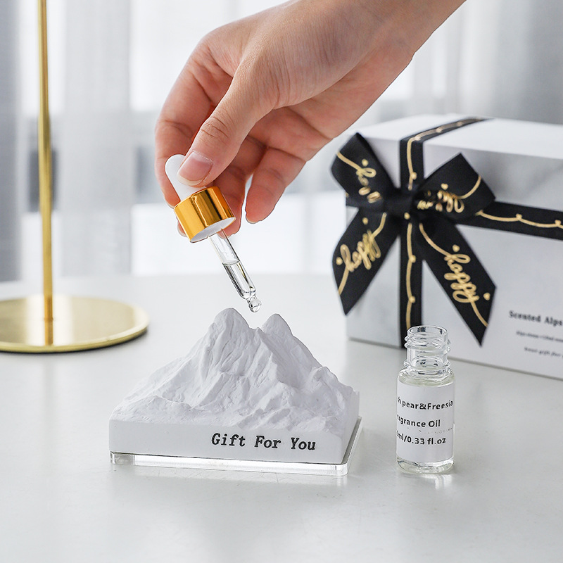 Solid Gips Klimaanlegg Diffuser Steinanheng Miljøvennlig Aromaterapi Bil Interiørdekorasjon Bryllup Luftuttak Parfyme