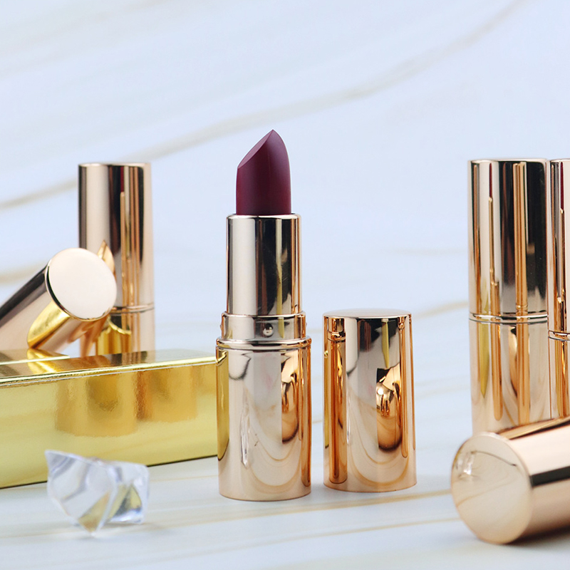 Nude Lipstick Cosmetic Sexy Red Matt Creamy Waterproof Lipstick