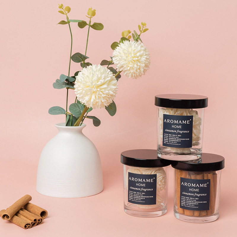 Aroma Diffuser Lukt Eliminator Tin Jar Krystall Stone Tørrblomst Kanel Diffusers Luftfrisker